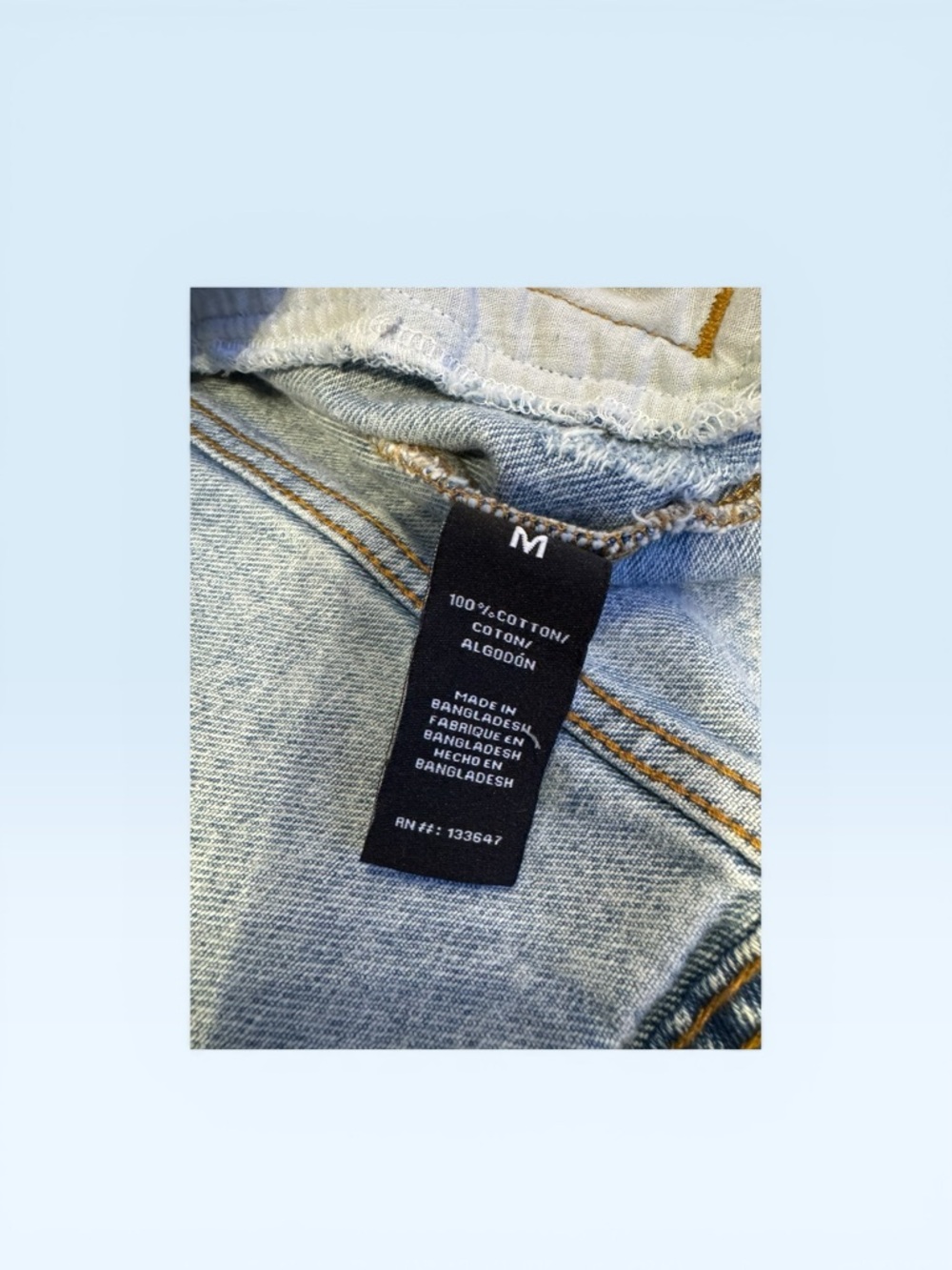 Denim Washed Jacket A Initial 23ptp - Picture 5 of 6